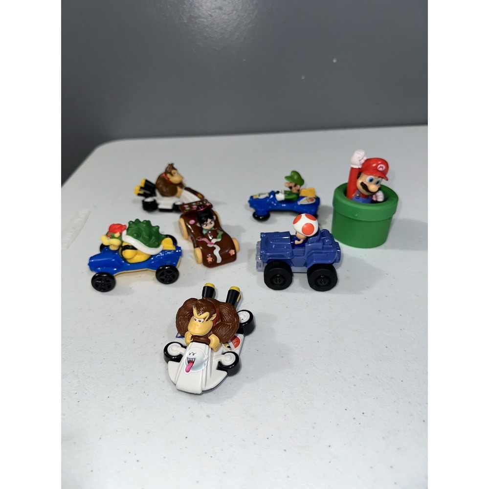 Nintendo Super Mario Kart McDonald's Happy Meal Toys Lot Of 7